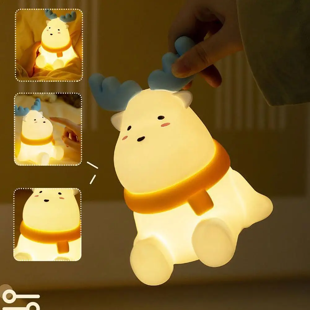Little Elk Silicone Patter Night Light Bedhead Ambient Light Creative Valentine's Day Birthday Gift With LED Desk Lamp
Little Elk Silicone Patter Night Light Bedhead Ambient Light Creative Valentine's Day Birthday Gift With LED Desk Lamp