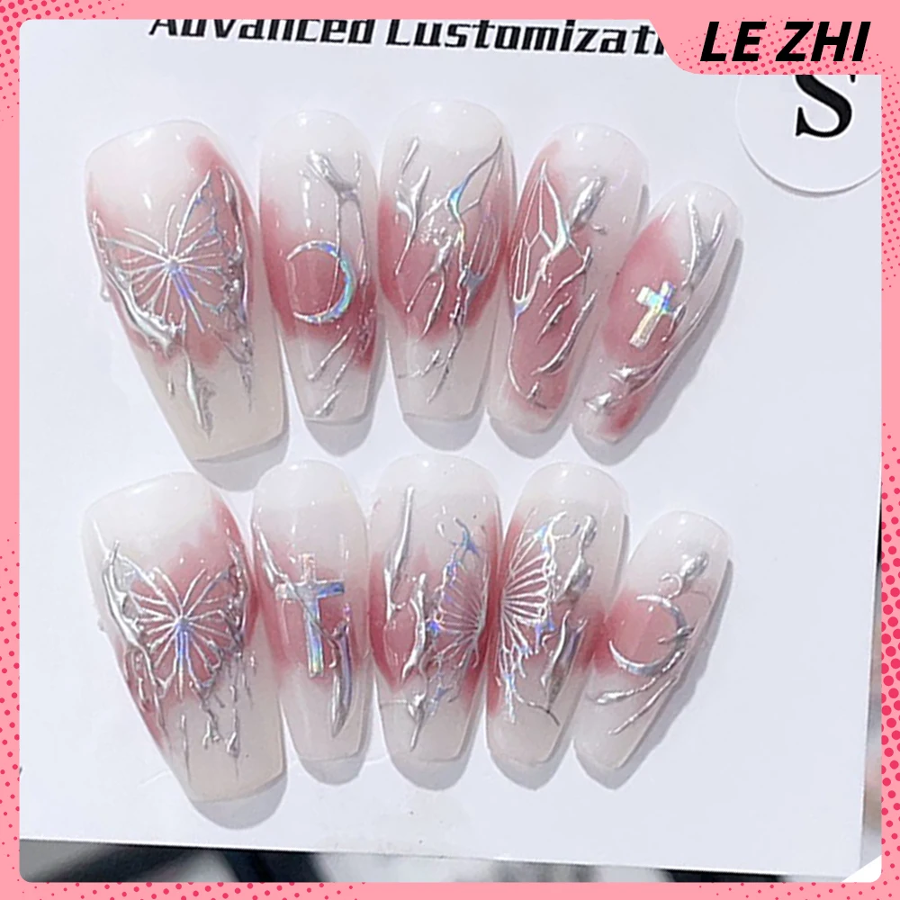 Maiden Heart Pink Gradient Pure Handmade Fake Nails Art Temperament Butterfly Decor Detachable Bridal Gift Press on Nails Art
Maiden Heart Pink Gradient Pure Handmade Fake Nails Art Temperament Butterfly Decor Detachable Bridal Gift Press on Nails Art