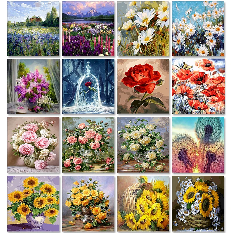 Oil Painting By Numbers Flower On Canvas With Frame Handmade Drawing Paints For Adults Picture Coloring By Number Decoration Art
Oil Painting By Numbers Flower On Canvas With Frame Handmade Drawing Paints For Adults Picture Coloring By Number Decoration Art