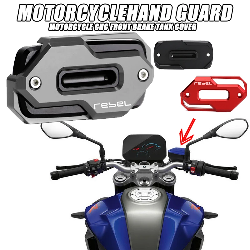 With Logo Rebel Motorcycle Front Brake Master Cylinder Fluid Reservoir Cover Oil Cap For Honda Rebel cmx 500 300 Accessories
With Logo Rebel Motorcycle Front Brake Master Cylinder Fluid Reservoir Cover Oil Cap For Honda Rebel cmx 500 300 Accessories
