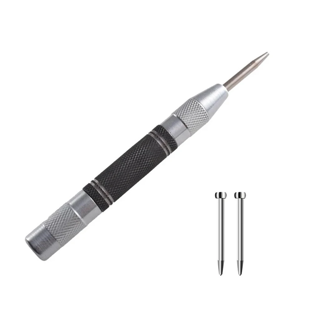 Automatic Centre Punch And 2pc Needles Adjustable Spring Loaded Metal Drill Toolfor Steel Wood Metal Glass Press Marking
Automatic Centre Punch And 2pc Needles Adjustable Spring Loaded Metal Drill Toolfor Steel Wood Metal Glass Press Marking