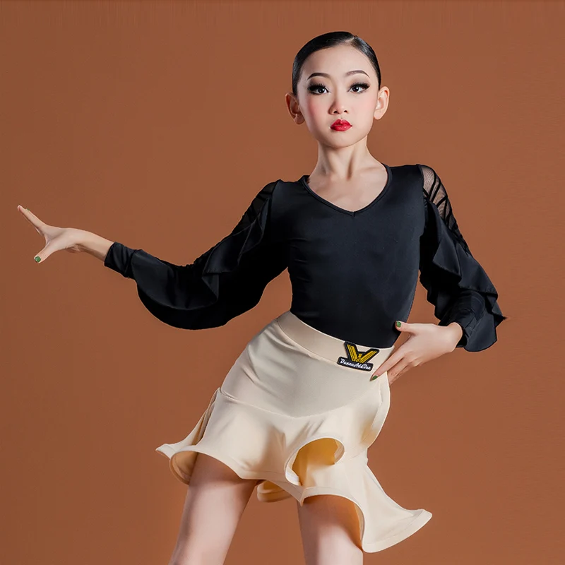 Girls Latin Dancing Clothes Puff Sleeve Tops Ruffle Skirt Outfit Kids ChaCha Dance Outfit Rumba Samba Dancing Costume YS3497
Girls Latin Dancing Clothes Puff Sleeve Tops Ruffle Skirt Outfit Kids ChaCha Dance Outfit Rumba Samba Dancing Costume YS3497