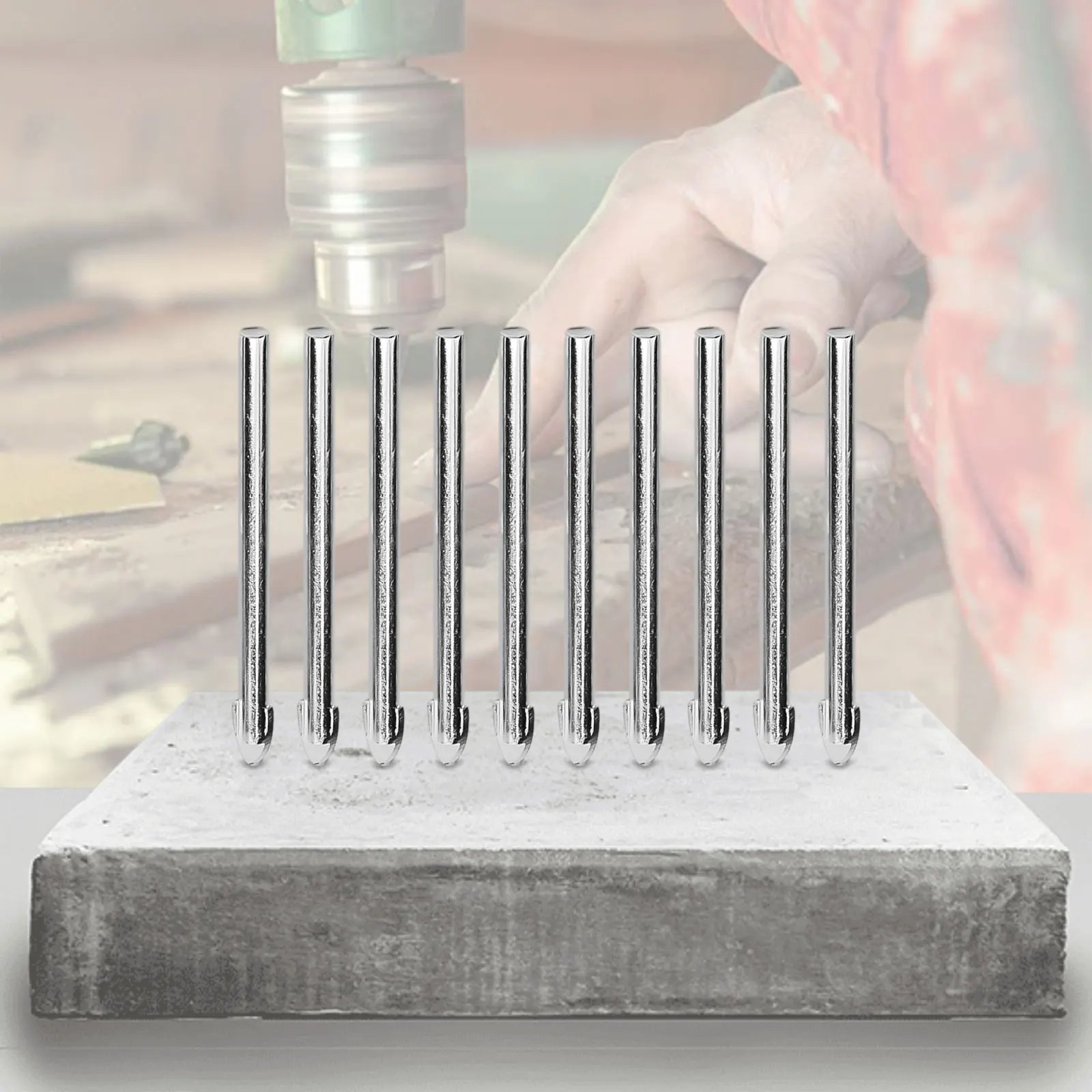 10-Pack Cross Drill Bits 6mm Tip Tungsten Carbide Glass Tile Drill Bits Electric Drill Power Tools Accessories Engraving Tools
10-Pack Cross Drill Bits 6mm Tip Tungsten Carbide Glass Tile Drill Bits Electric Drill Power Tools Accessories Engraving Tools