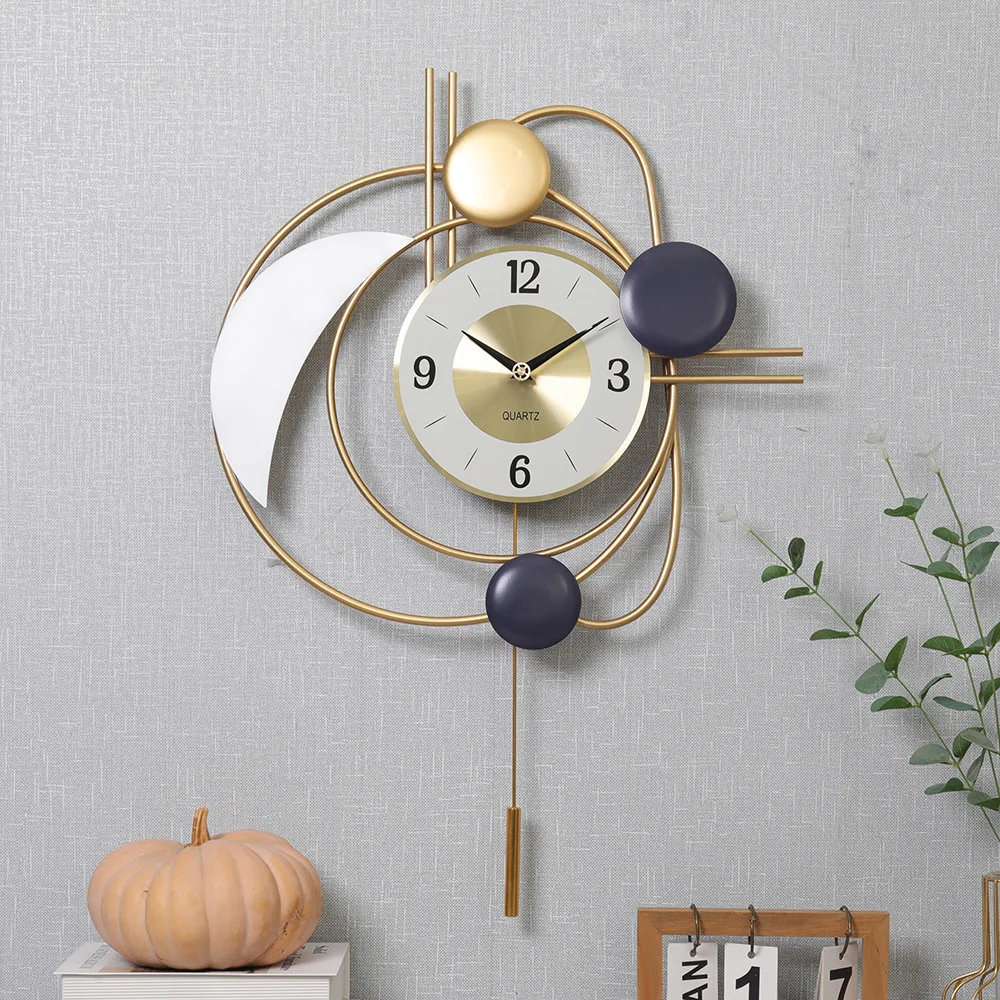 Nordic silent clock swing wall clock home living room decoration clock modern creative light luxury wall watch new product
Nordic silent clock swing wall clock home living room decoration clock modern creative light luxury wall watch new product