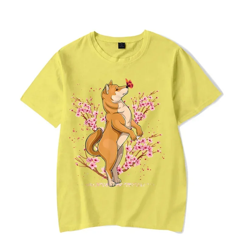 Men's T-shirt Japanese Shiba Inu Cherry Blossom Flower Sakura Trees Kawaii T Shirt Men Women Tshirt Male Classic T-shirt Hombre
Men's T-shirt Japanese Shiba Inu Cherry Blossom Flower Sakura Trees Kawaii T Shirt Men Women Tshirt Male Classic T-shirt Hombre