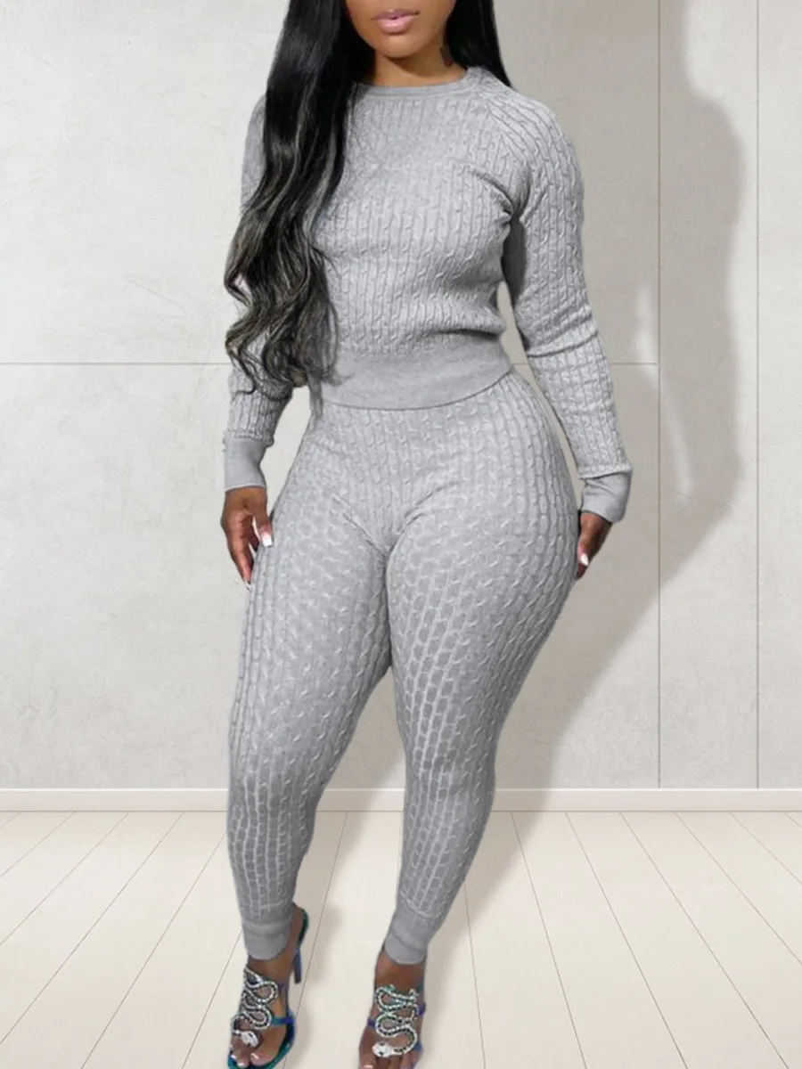 LW Autumn Two Piece Sets Round Neck Skinny Pants Set winter long sleeve Women Tracksuit Female Sweatshirt Solid Sports Sportswea
LW Autumn Two Piece Sets Round Neck Skinny Pants Set winter long sleeve Women Tracksuit Female Sweatshirt Solid Sports Sportswea