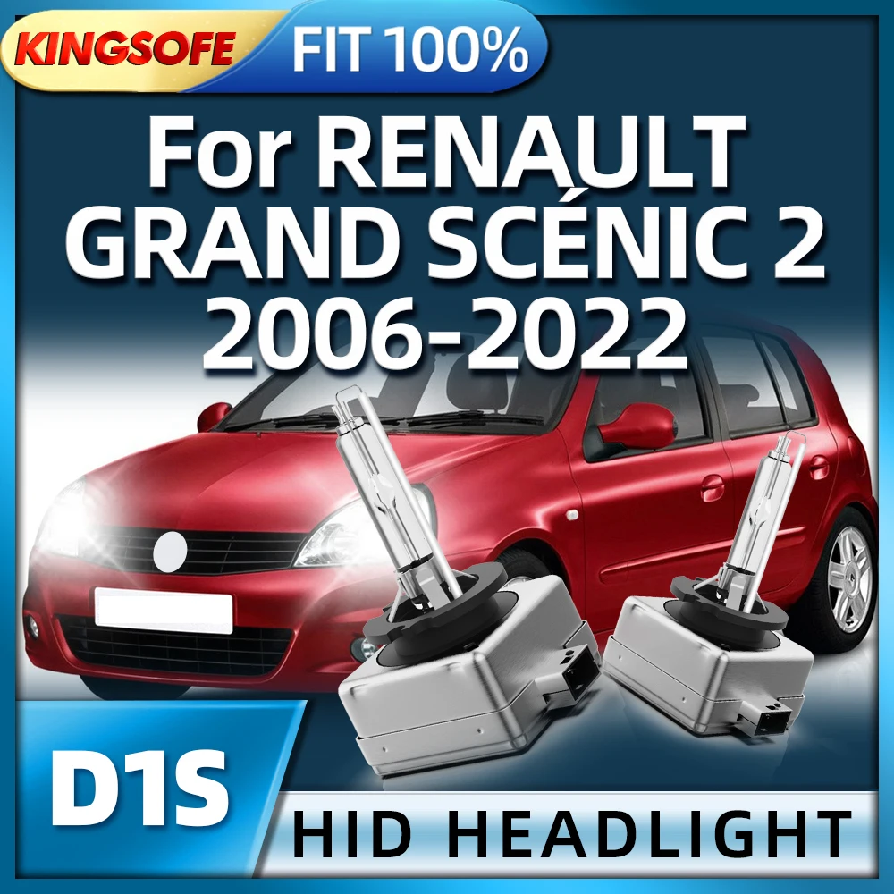

KINGSOFE XENON D1S 35W Car Original Headlight Auto Light For RENAULT GRAND SCENIC 2 2006 2007 2008 2009 2010 2011 2012 2013-2022