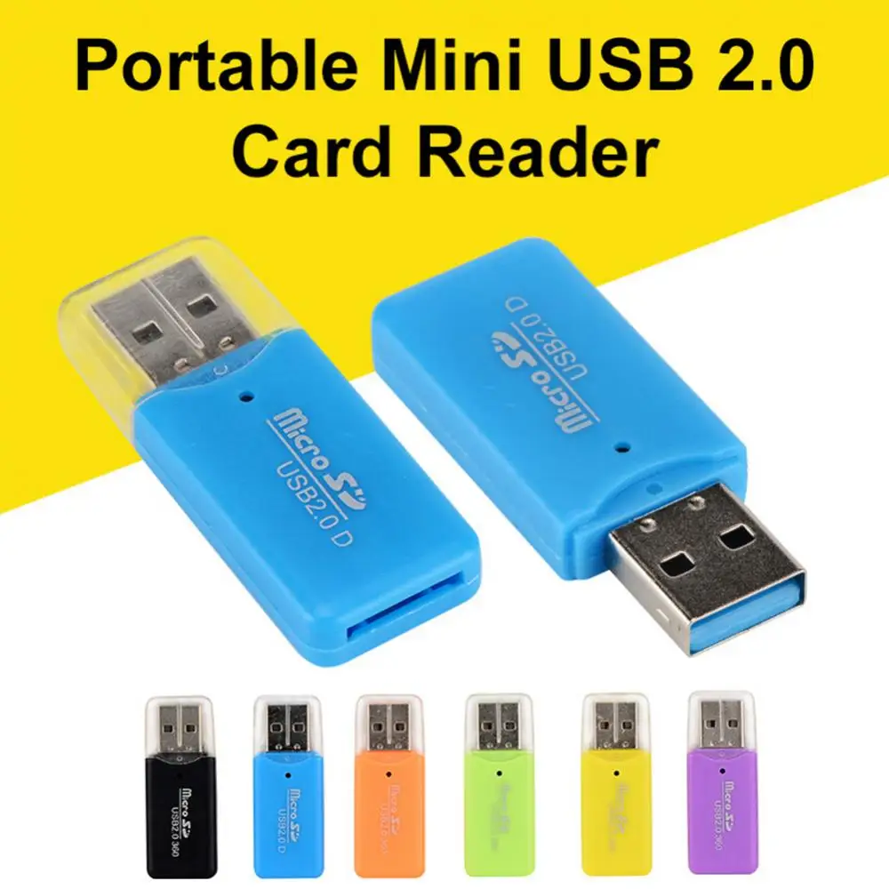 

Mini Portable USB 2 0 TF Memory Card Reader For PC Laptop Computer High Speed Smart Cardreader Adapter PC Accessories