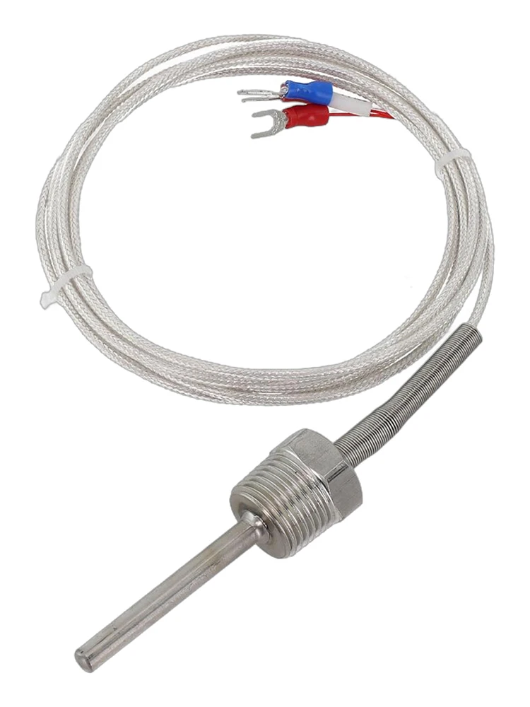 Pt100 Ohm Probe Sensor L 50mm PT NPT 1/2'' Thread W/ Insulation Wire Stainless Steel Probe Temperature Sensor Parts Power Tools
Pt100 Ohm Probe Sensor L 50mm PT NPT 1/2'' Thread W/ Insulation Wire Stainless Steel Probe Temperature Sensor Parts Power Tools
