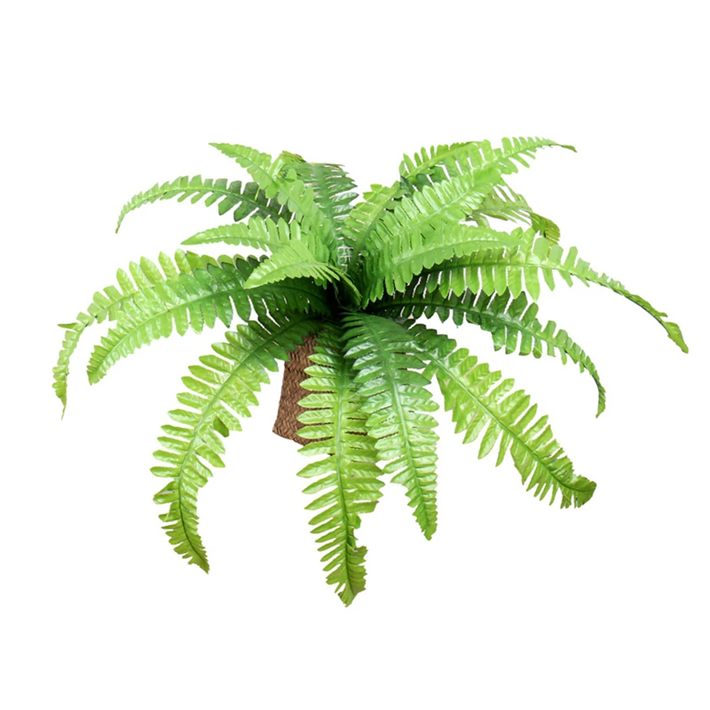 

Artificial Leaf Artificial Fern Home Decoration 2/4pcs Accessories Green Color Silk Flower Artificial Boston Fern