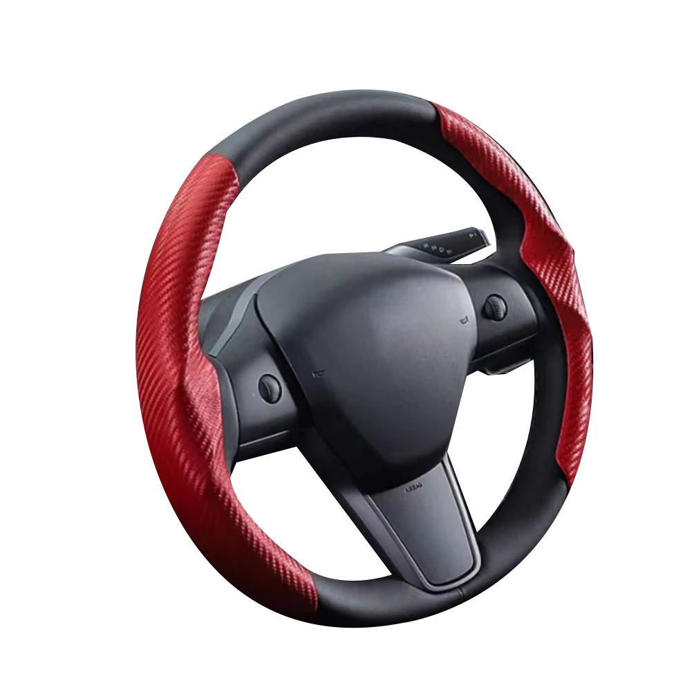 Protect Parts Steering Wheel Cover Anti-slip Car Accessories Decoration Replacement Suede + ABS For Tesla Model 3 Y
Protect Parts Steering Wheel Cover Anti-slip Car Accessories Decoration Replacement Suede + ABS For Tesla Model 3 Y