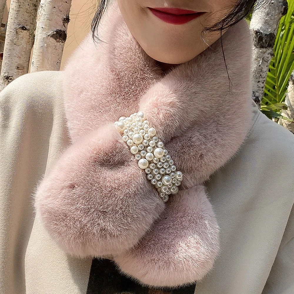 5 Colors Soft Plush Scarves Faux Rabbit Fur Pearl Buckle Cross Scarf Winter Thickened Warmer Fur Neck Warmer Outdoor Warm Supply
5 Colors Soft Plush Scarves Faux Rabbit Fur Pearl Buckle Cross Scarf Winter Thickened Warmer Fur Neck Warmer Outdoor Warm Supply
