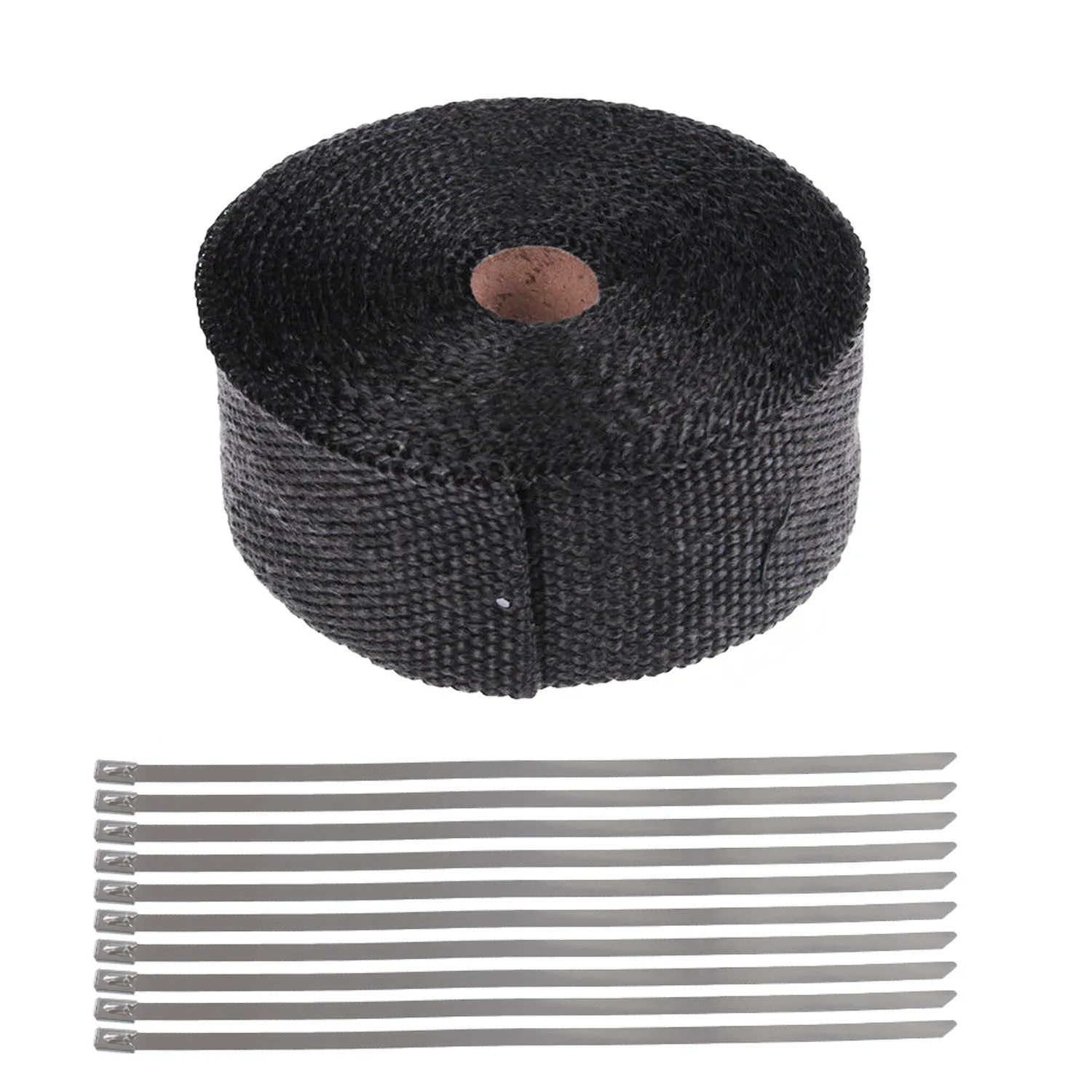 Black Heat Shield Band With 10*Cable Tie Reduces Ambient Temperature Of Engine Up To 1400°C Car Decoration Accessories
Black Heat Shield Band With 10*Cable Tie Reduces Ambient Temperature Of Engine Up To 1400°C Car Decoration Accessories