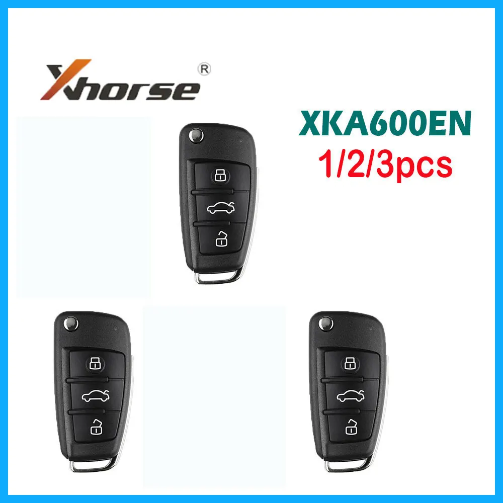 

1/2/3pcs Xhorse Universal Remote Key XKA600EN 3 Buttons VVDI2 Car Remote Key for Audi A6L Q7 Remote Control Key for For VVDI Key