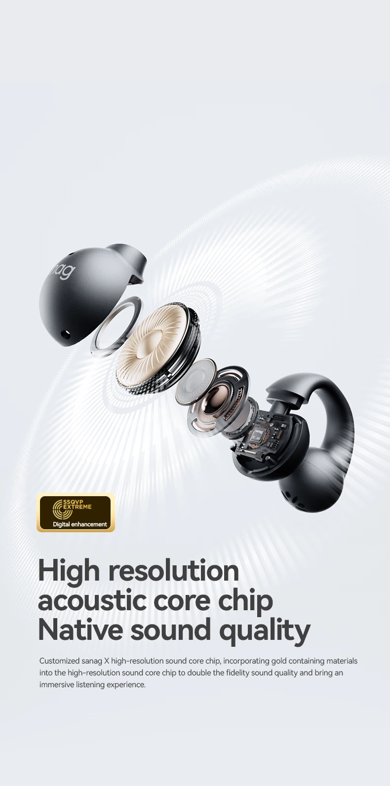 Sanag S2 Pro Smart Screen Bluetooth Earphone Ear Clip Headset Wireless Open Ear TWS Sports Headphones Hifi Sound Earclip Earbuds Sanag S2 Pro Smart Screen Bluetooth Earphone Ear Clip Headset Wireless Open Ear TWS Sports Headphones Hifi Sound Earclip Earbuds