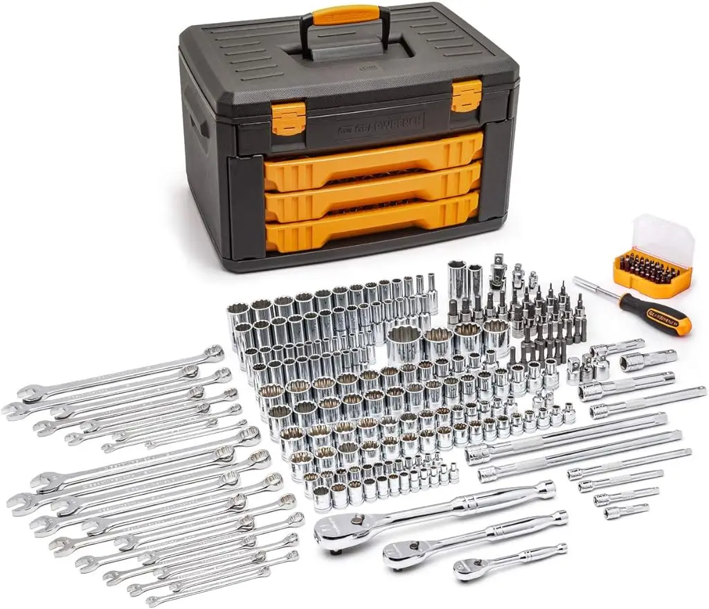 

243 Pc. 12 Pt. Mechanics Tool Set in 3 Drawer Storage Box - 80972