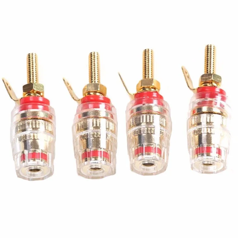 8pcs 42MM Gold-Plated Speaker Terminal Binding Post Amplifier Plug Socket Connector Suitable For 4mm Banana Plugs Connector
8pcs 42MM Gold-Plated Speaker Terminal Binding Post Amplifier Plug Socket Connector Suitable For 4mm Banana Plugs Connector