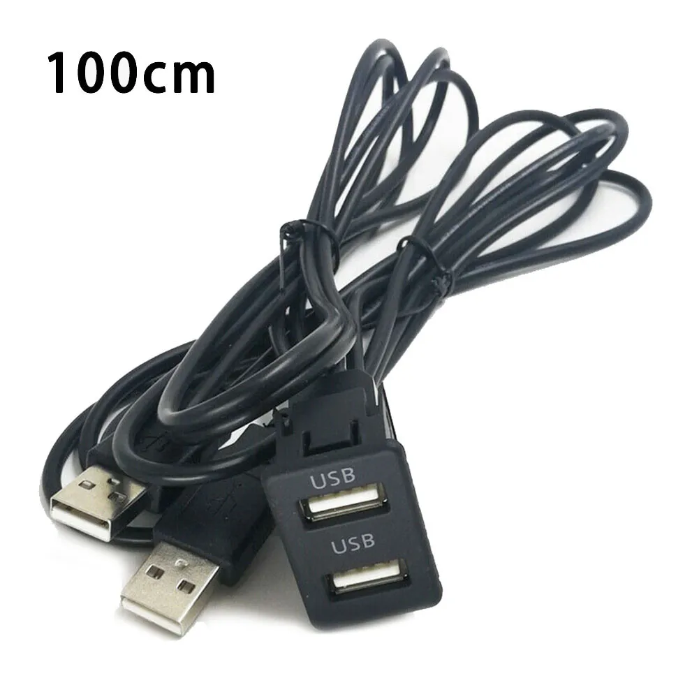 100CM Dual USB Dashboard Mount Panel Extension Cable Adapter Car Truck Boat Motorcycle Radio USB A-type Male To USB A-type
100CM Dual USB Dashboard Mount Panel Extension Cable Adapter Car Truck Boat Motorcycle Radio USB A-type Male To USB A-type