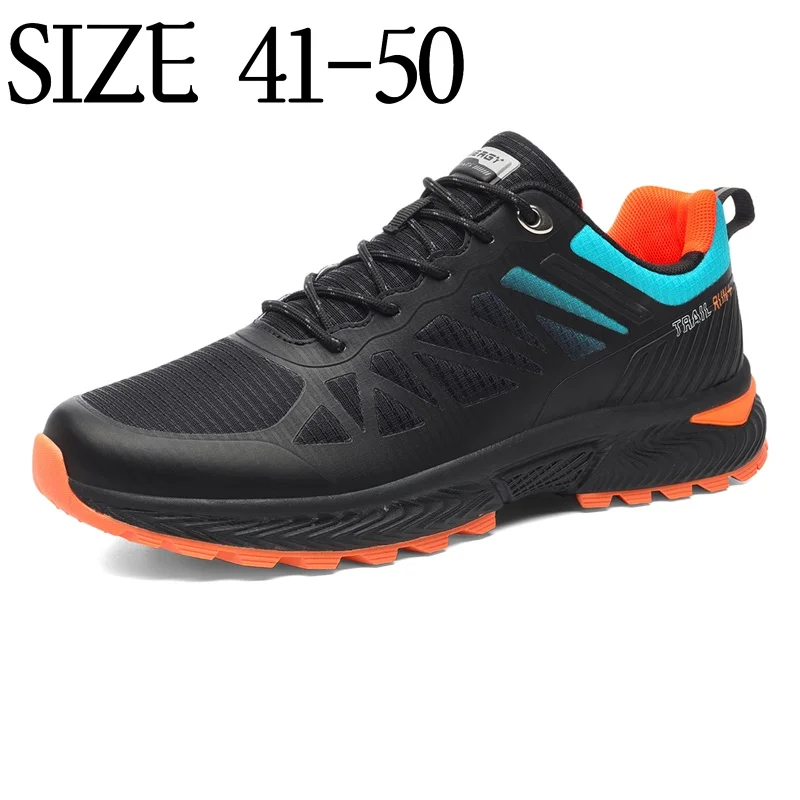 Big Size 41-50 Men's Trail Running Shoes Breathable Hiking Trekking Trainers Male Light Weight Walking Casual Shoes
Big Size 41-50 Men's Trail Running Shoes Breathable Hiking Trekking Trainers Male Light Weight Walking Casual Shoes