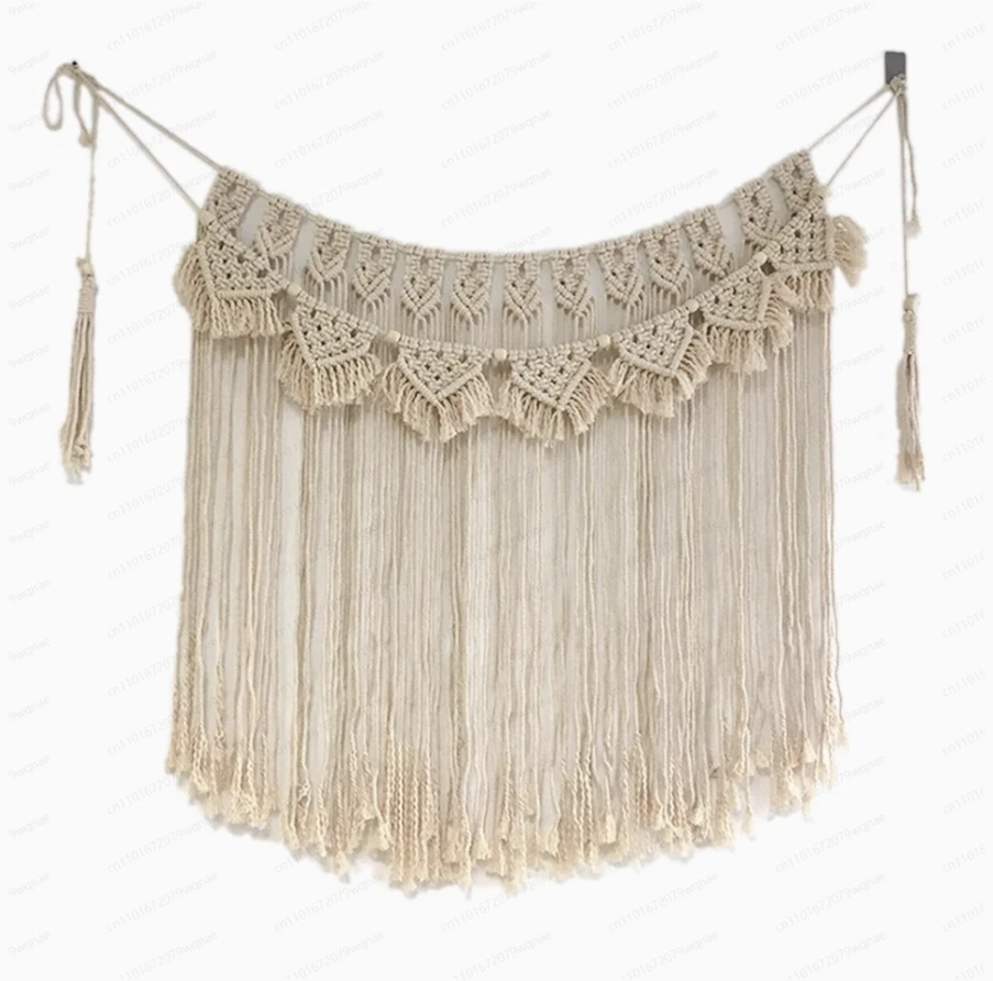 Macrame Floating Shelf Wall Hanging - Woven Tassel Display Shelf 2 Sca1679d8b9764a57a3beeec3f070d756d