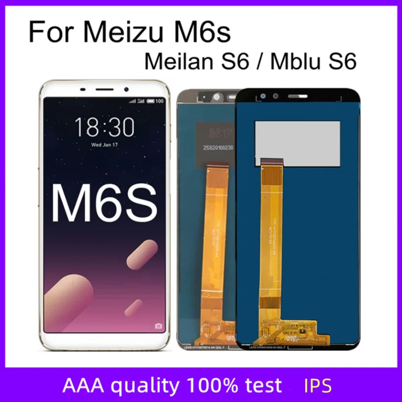 

5.7" For Meizu M6S LCD712H M712Q LCD Screen Display+Touch Panel Digitizer For M6s Mblu S6 LCD Screen