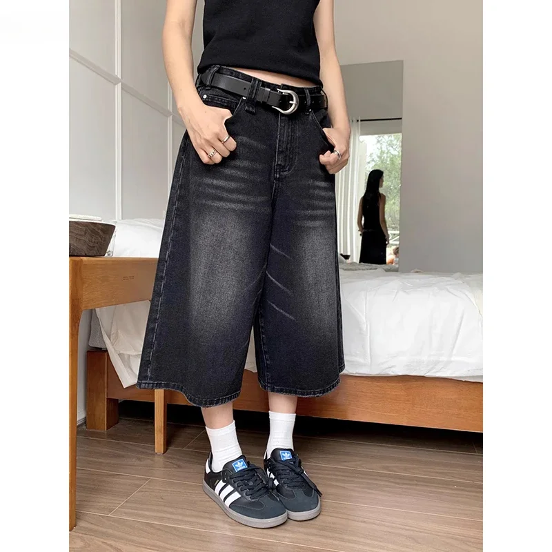 Y2K Mens Vintage Streetwear Breeches Korean Harajuku Denim Wide Leg Trouser Short Pants Jorts Bermudas Jeans Shorts Alt Clothes
Y2K Mens Vintage Streetwear Breeches Korean Harajuku Denim Wide Leg Trouser Short Pants Jorts Bermudas Jeans Shorts Alt Clothes