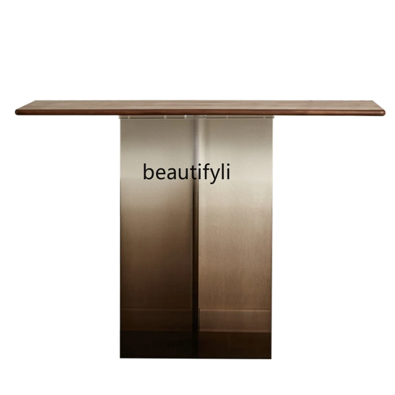 Simple Console Tables Sets Gradient Acrylic Semicircle Suspension a Long Narrow Table Door-to-Door Long Narrow Table
Simple Console Tables Sets Gradient Acrylic Semicircle Suspension a Long Narrow Table Door-to-Door Long Narrow Table