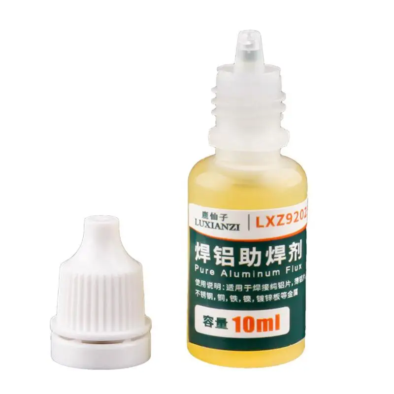 10ml Flux for Aluminum Professional Liquid Flux Welding Soldering Tool Quick Welding Oil DIY Soldering Fluid Welding Supplies
10ml Flux for Aluminum Professional Liquid Flux Welding Soldering Tool Quick Welding Oil DIY Soldering Fluid Welding Supplies