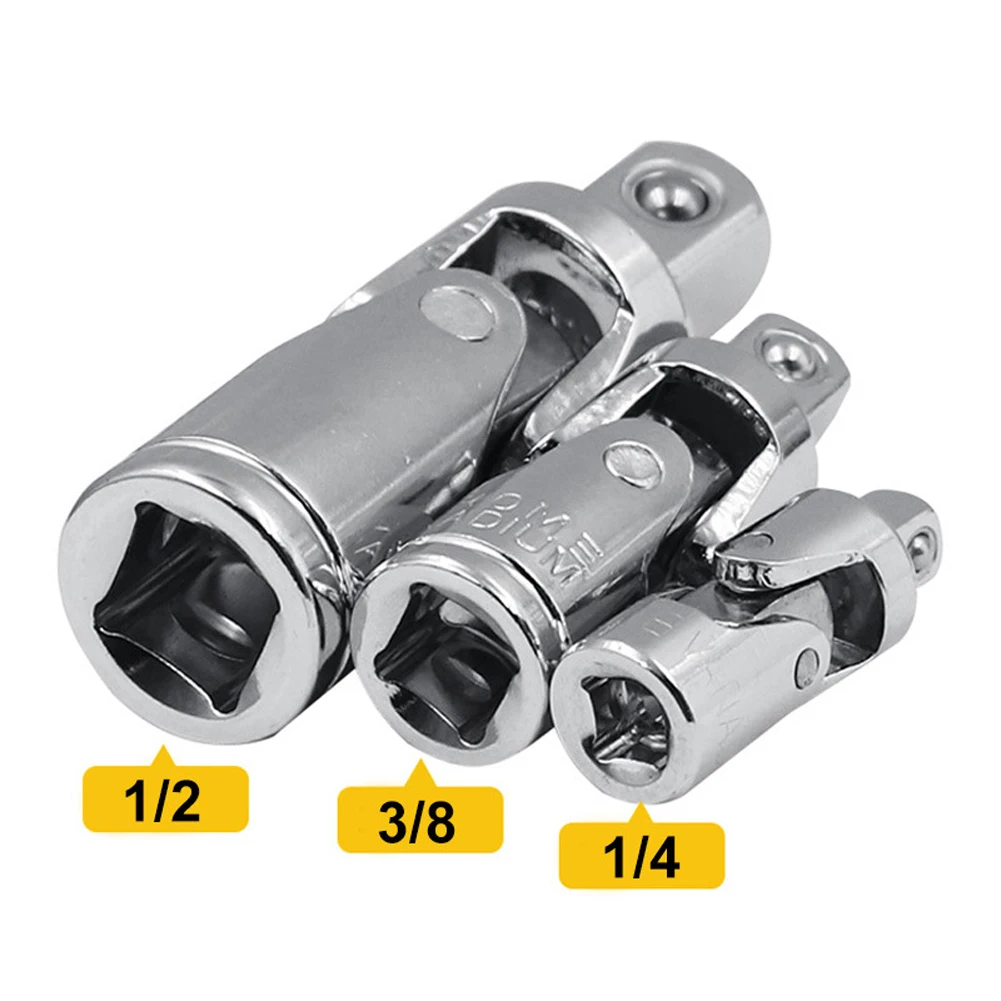 Univer Sal Joint Swivel Socket Adapter Square U-Joint Drive Converter 1/2'' 3/8'' 1/4'' Car Steel Auto Repair Tools Accessories
Univer Sal Joint Swivel Socket Adapter Square U-Joint Drive Converter 1/2'' 3/8'' 1/4'' Car Steel Auto Repair Tools Accessories