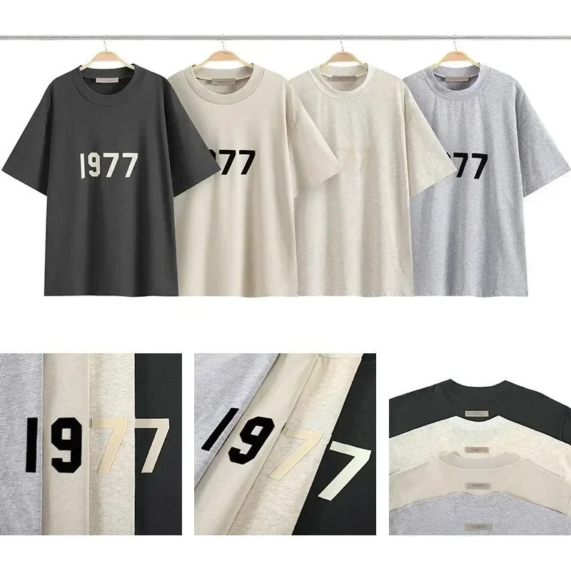 ESSENTIALS Season 8 Double Track High Street Loose 1977 Printed Short Sleeve Brand Designer Round Neck Loose T-shirt Men's Top
ESSENTIALS Season 8 Double Track High Street Loose 1977 Printed Short Sleeve Brand Designer Round Neck Loose T-shirt Men's Top