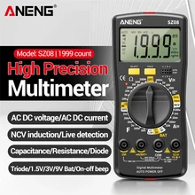 ANENG SZ08 Digital Multimeter Ultra-thin Storage Professional Multimetro Auto Voltmeter AC DC 220V Resistance Handhold Testers ANENG SZ08 Digital Multimeter Ultra-thin Storage Professional Multimetro Auto Voltmeter AC DC 220V Resistance Handhold Testers