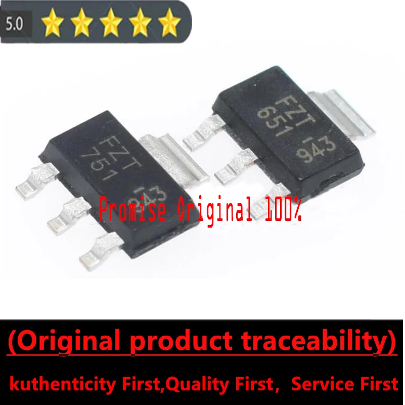 Promise to Original 100% FZT651 FZT751 SMT SOT-223 NPN/PNP High Performance Transistor
Promise to Original 100% FZT651 FZT751 SMT SOT-223 NPN/PNP High Performance Transistor