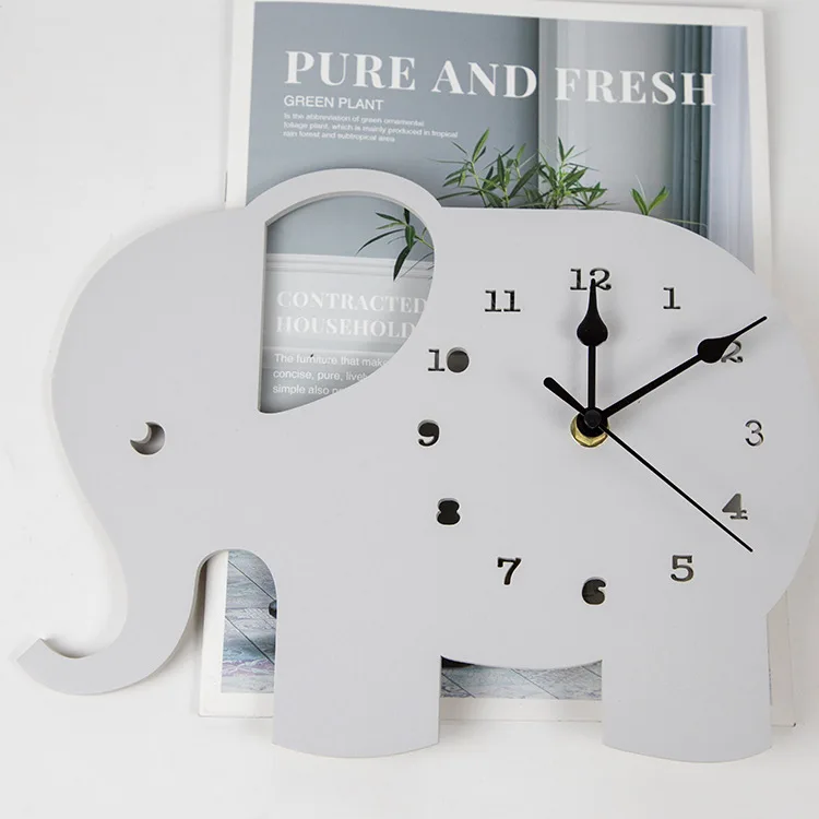 Children's Clock Ornaments Ins Style Home Elephant Cartoon Mute Clock Wall Decoration Children's Room Photographyprops Pendant
Children's Clock Ornaments Ins Style Home Elephant Cartoon Mute Clock Wall Decoration Children's Room Photographyprops Pendant