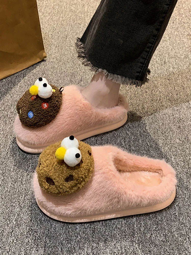 Шлепанцы женские из флока, на среднем каблуке, с мехом, на резиновой подошве
Шлепанцы женские из флока, на среднем каблуке, с мехом, на резиновой подошве