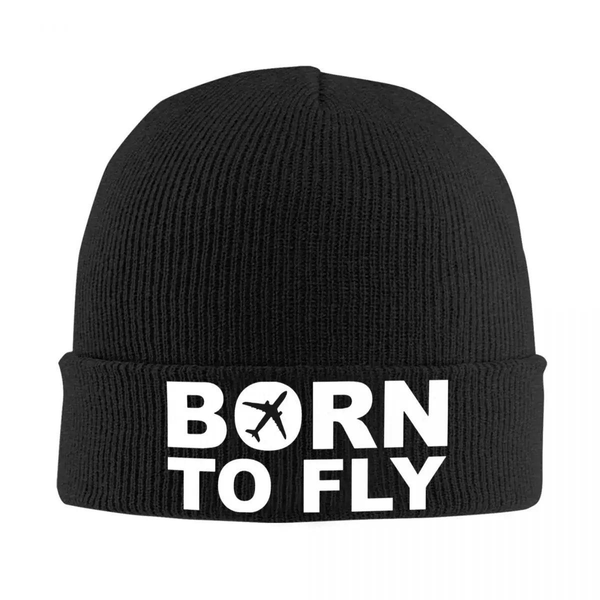 

Born To Fly Flight Pilot Skullies Beanies Caps Hip Hop Winter Warm Knitted Hat Unisex Aviation Airplane Aviator Bonnet Hats