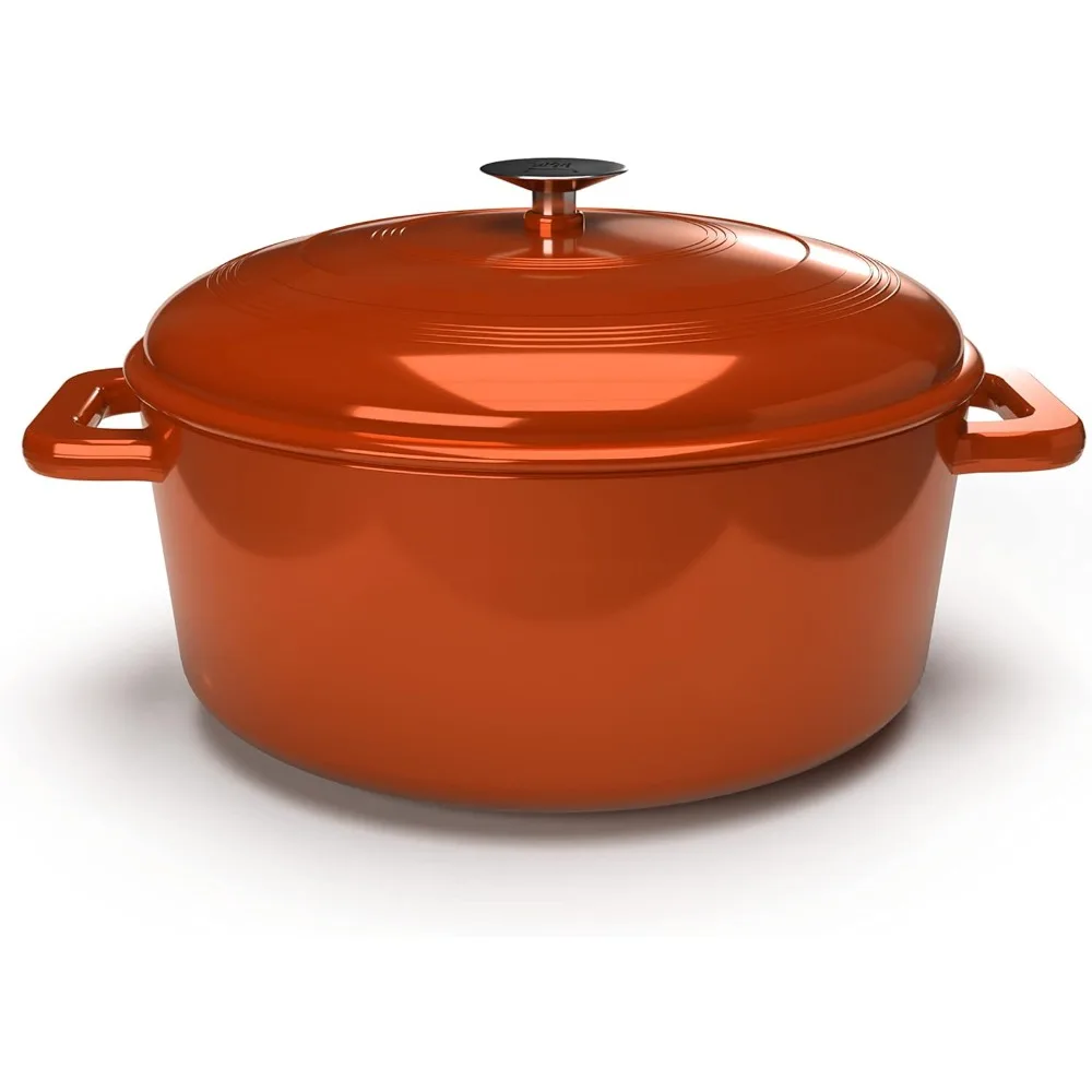 6 Qt Enameled Cast Iron Dutch Oven with Lid, Dual Handle, Round, Multiple Colors Available
6 Qt Enameled Cast Iron Dutch Oven with Lid, Dual Handle, Round, Multiple Colors Available