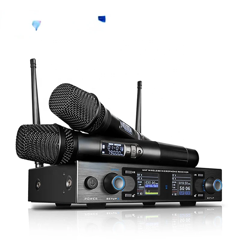 Rechargeable Handheld Design d733 Digital Professional Wireless Microphone Mic System
Rechargeable Handheld Design d733 Digital Professional Wireless Microphone Mic System