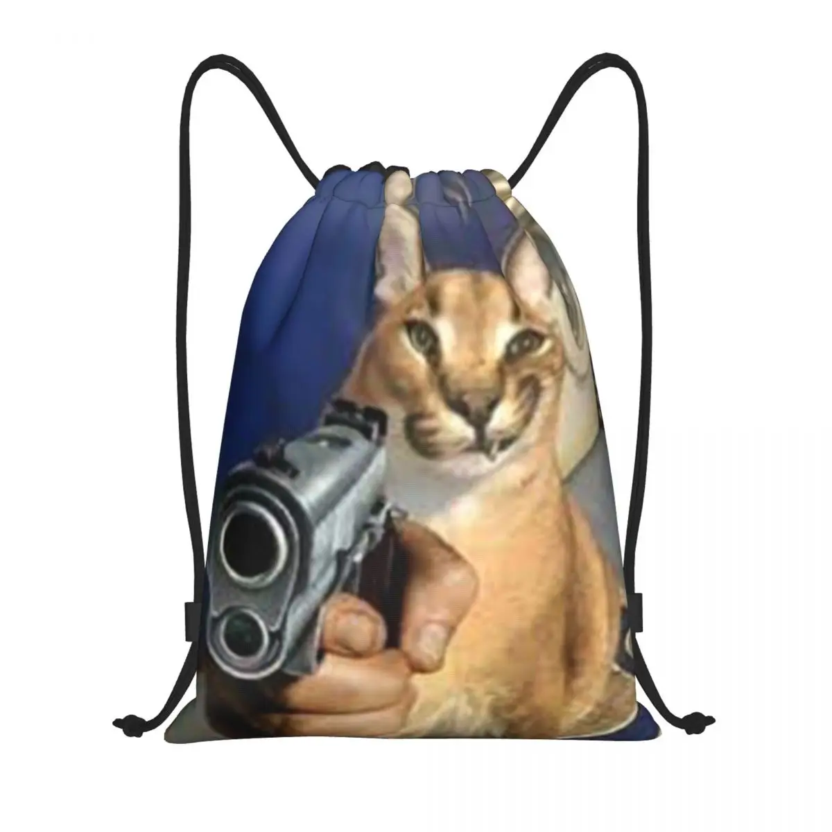 Big Floppa Gangsta Cat Drawstring Backpack Sports Gym Bag for Women Men Training Sackpack
Big Floppa Gangsta Cat Drawstring Backpack Sports Gym Bag for Women Men Training Sackpack