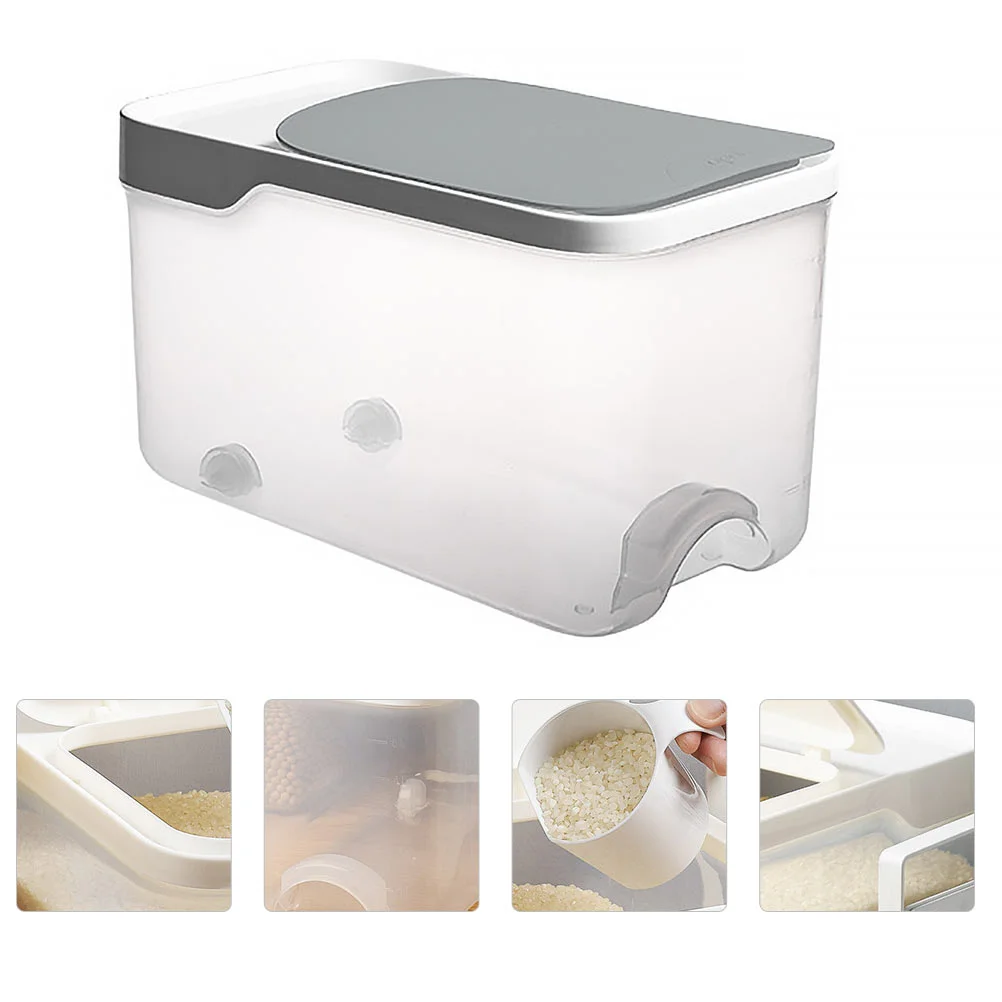 Alipis Flatware Storage Box Rice Storage Container Airtight Rice Bucket 20 Lbs Cereals Storage Tank Dry Food Rice
Alipis Flatware Storage Box Rice Storage Container Airtight Rice Bucket 20 Lbs Cereals Storage Tank Dry Food Rice