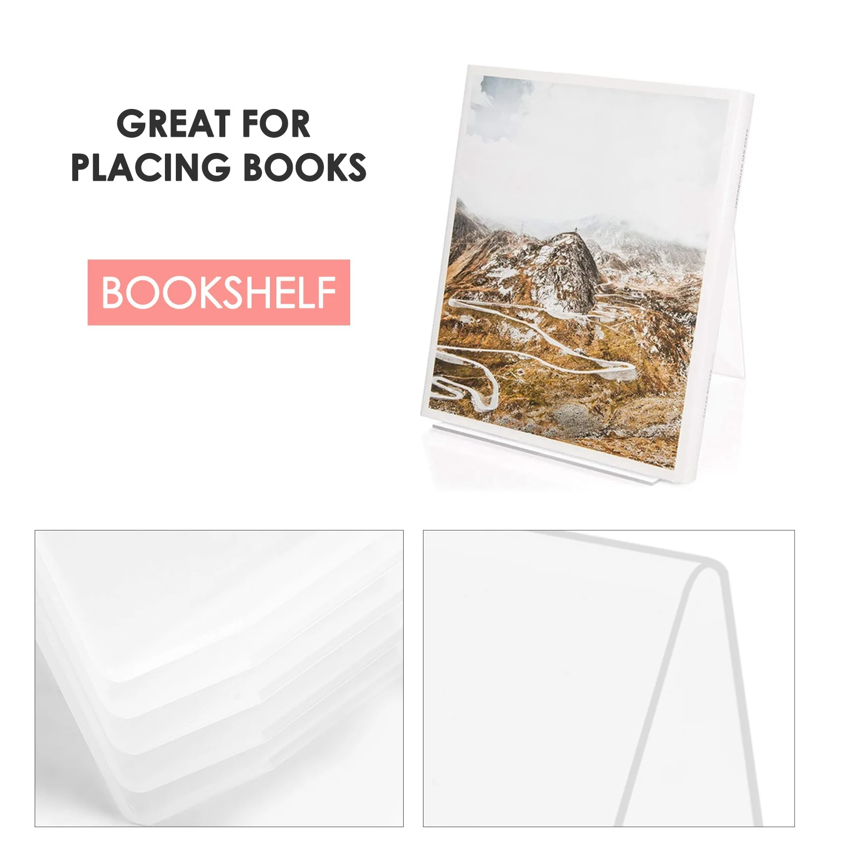 Acrylic Book Stand with Ledge,Transparent Acrylic Display Easel, Clear Tablet Holder for Books,Notebooks,Artworks
Acrylic Book Stand with Ledge,Transparent Acrylic Display Easel, Clear Tablet Holder for Books,Notebooks,Artworks