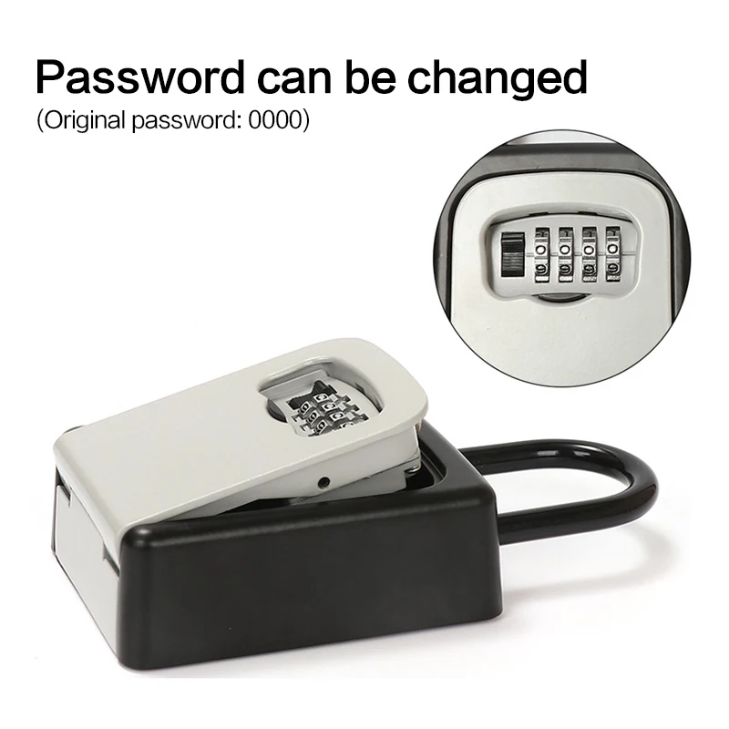 

Versatile Password Key Storage Box Secure Storage Door Handle Lock Home Security Convenient Access Functional Innovative Modern