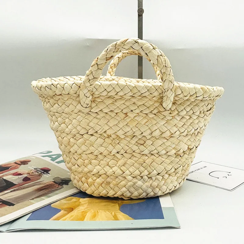 Summer Mini Woven Beach Tote - Handcrafted Straw Bag 2 Sca2a2f022b0f4178bcb73a55ea17a5f5X
