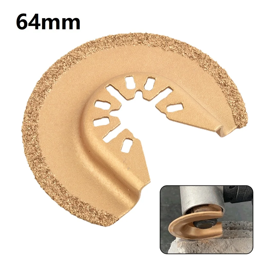 64mm Half Circle Diamond Quick Release Oscillating Tool Saw Blade Cutting Disc For Wood Metal Plastic Cutting Power Tools
64mm Half Circle Diamond Quick Release Oscillating Tool Saw Blade Cutting Disc For Wood Metal Plastic Cutting Power Tools