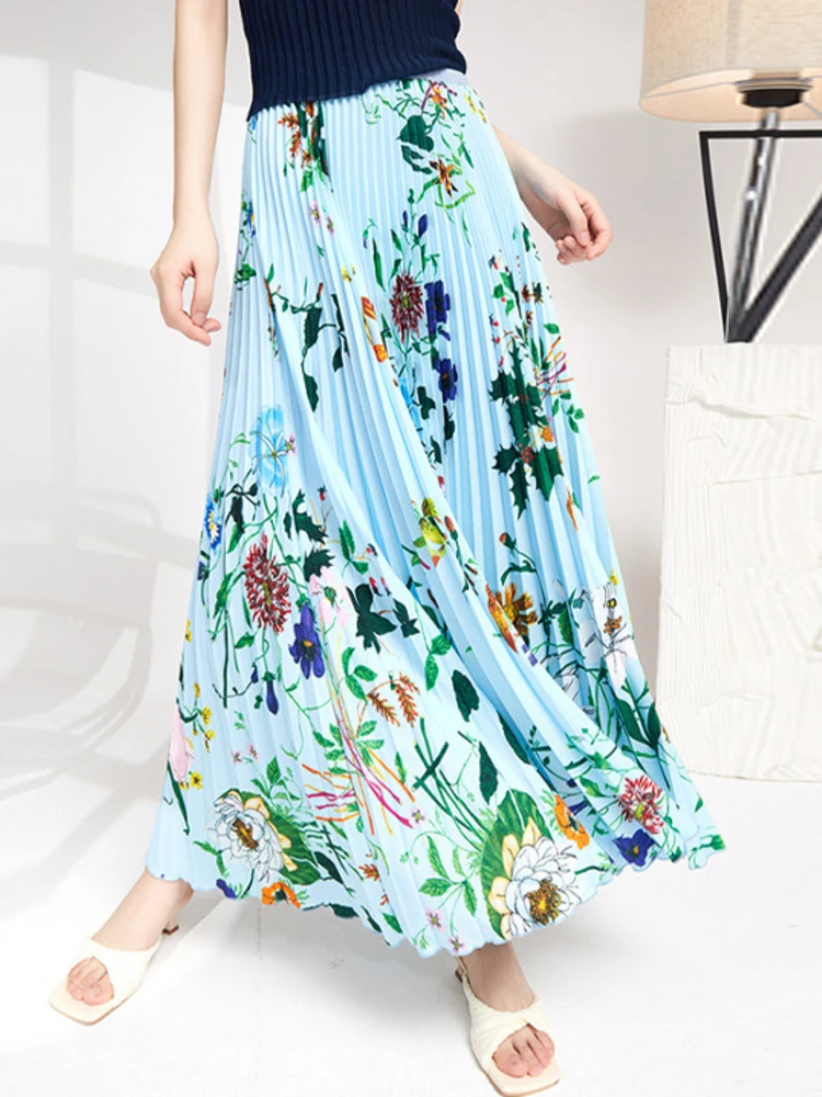 2022 модная весенне-летняя юбка со складками, женская свободная юбка с высокой талией и эластичной тканью до колена, свободная, большого размера
2022 модная весенне-летняя юбка со складками, женская свободная юбка с высокой талией и эластичной тканью до колена, свободная, большого размера