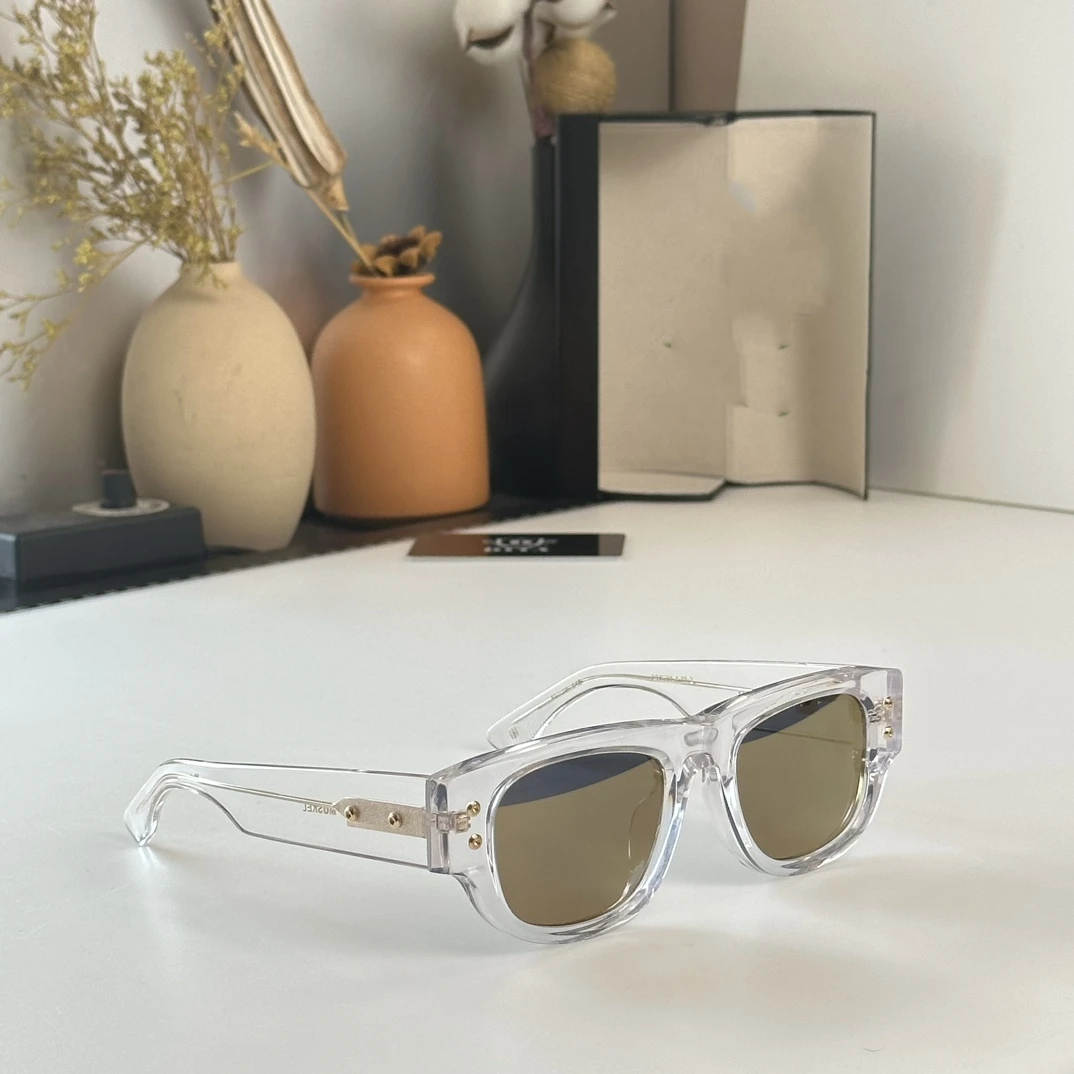 

Vip Luxury Brands ACETATE Rectangle Model DTS701 Pilot Titanium Sunglasses oculos de sol masculino With Original Case