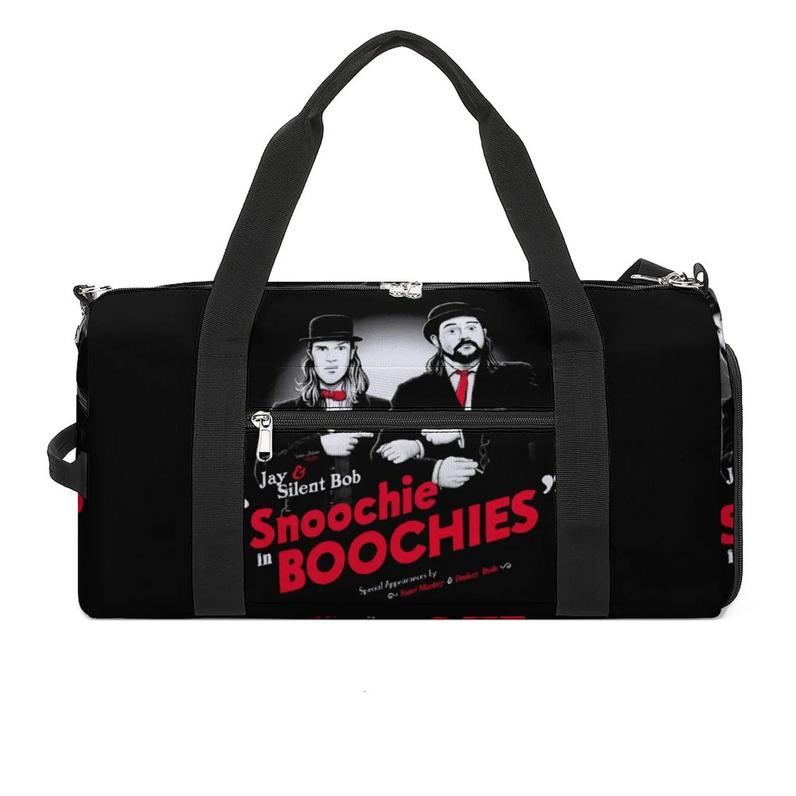 Jay And Silent Bob Gym Bag Snoochie Boochies Luggage Sports Bags Couple Design with Shoes Colorful Fitness Bag Outdoor Handbags
Jay And Silent Bob Gym Bag Snoochie Boochies Luggage Sports Bags Couple Design with Shoes Colorful Fitness Bag Outdoor Handbags