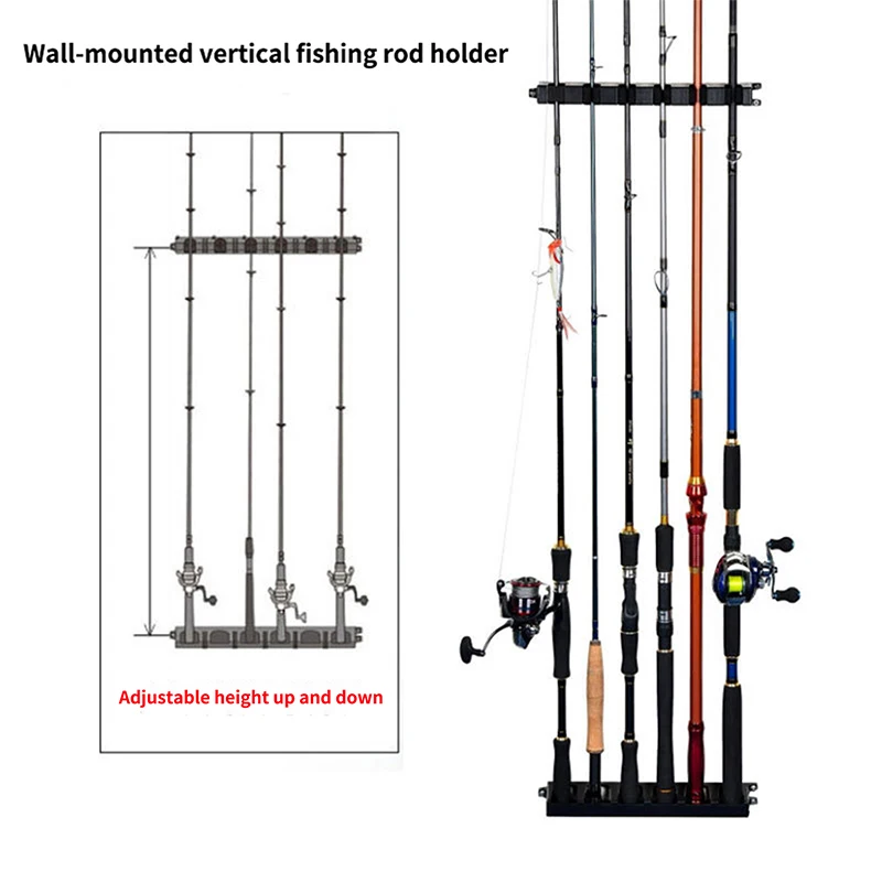 JONTIEGON Wall-Mounted Fishing Rod Rack Vertical 6 Rod Rack Fishing Rod Display Rack Lua Rod Fishing Tackle Shop Display Rack
JONTIEGON Wall-Mounted Fishing Rod Rack Vertical 6 Rod Rack Fishing Rod Display Rack Lua Rod Fishing Tackle Shop Display Rack