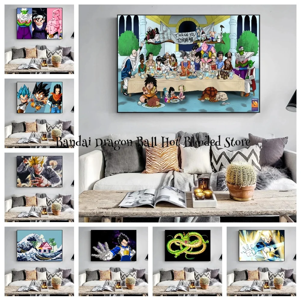 Japan Bandai Anime Canvas Painting Super Saiyan Goku Art Print Dragon Ball Pictures Classic Home Decor Bedroom Posters for Wall 
Japan Bandai Anime Canvas Painting Super Saiyan Goku Art Print Dragon Ball Pictures Classic Home Decor Bedroom Posters for Wall