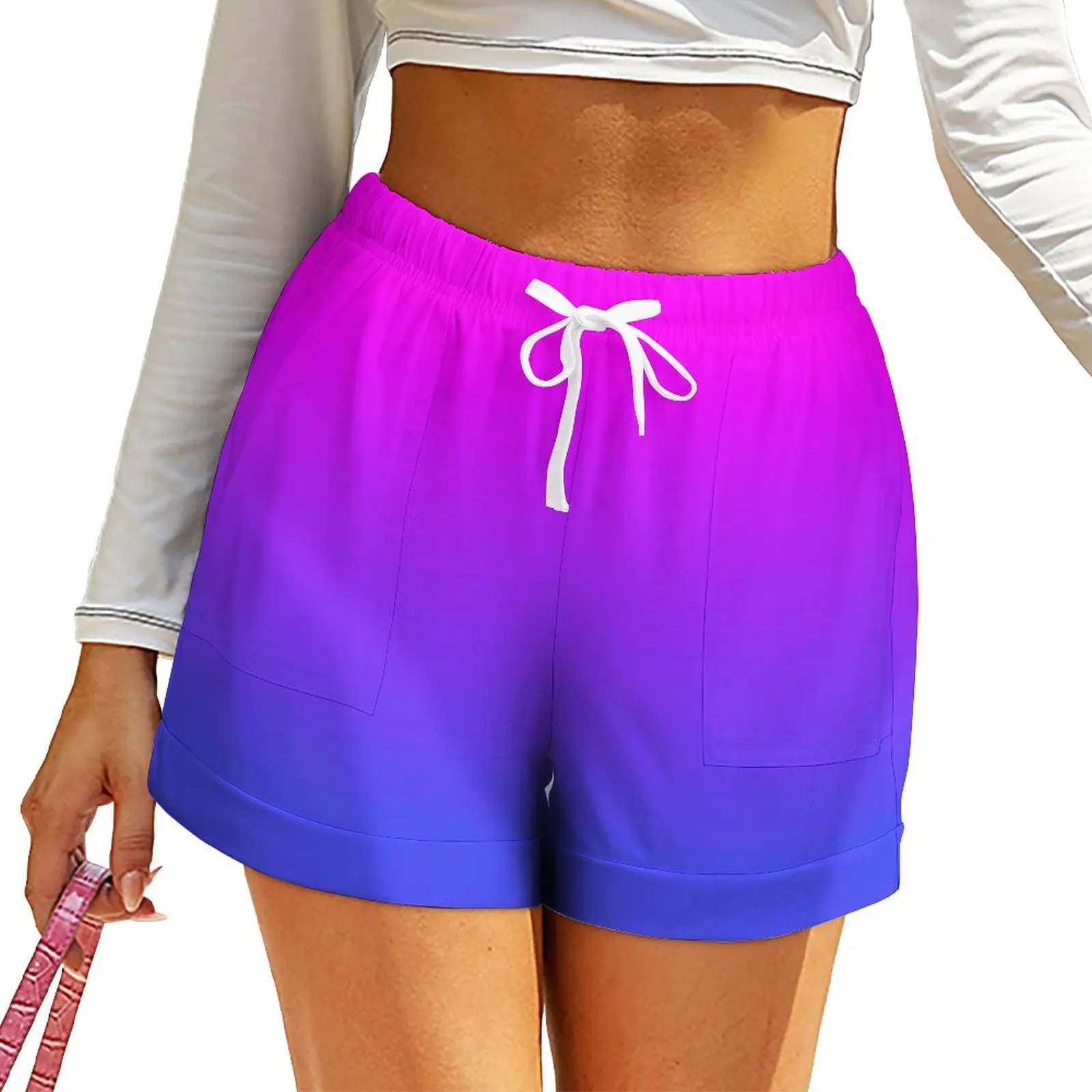 Neon Ombre Shorts Blue and Pink Oversized Street Wear Shorts High Waist Cute Short Pants Ladies Graphic Pockets Bottoms
Neon Ombre Shorts Blue and Pink Oversized Street Wear Shorts High Waist Cute Short Pants Ladies Graphic Pockets Bottoms
