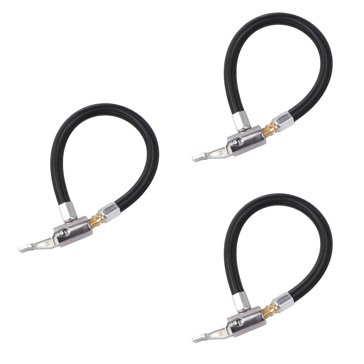 3pcs Locking Air Chuck with Air Hose Inflator Adapter Extension Inflating Tubes for Pump of Bike Motorcycle Car Tire (20cm)
3pcs Locking Air Chuck with Air Hose Inflator Adapter Extension Inflating Tubes for Pump of Bike Motorcycle Car Tire (20cm)